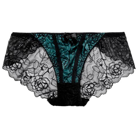 マジェスティックシアーレーシィバック透けフルバックショーツ単品[おそろいショーツ](グリーン-M)