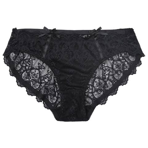 7/21新作!ヴィーナスシルエットレースフルバックショーツ単品[おそろいショーツ](ブラック-M)