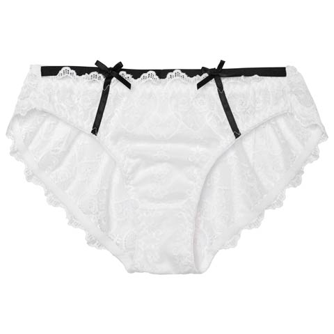 7/21新作!ヴィーナスシルエットレースフルバックショーツ単品[おそろいショーツ](ホワイト-M)