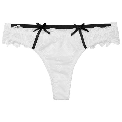 7/21新作!ヴィーナスシルエットレースTバックショーツ単品[おそろいショーツ](ホワイト-M)