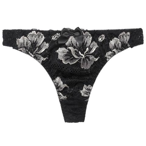 8/20新作!【Tバック】マジェスティックフルールバック透けTバックショーツ単品[おそろいショーツ](グレー-M)