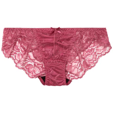 9/3新作!ロマンティックレーシィクロスバック透けフルバックショーツ単品[おそろいショーツ](ピンク-M)