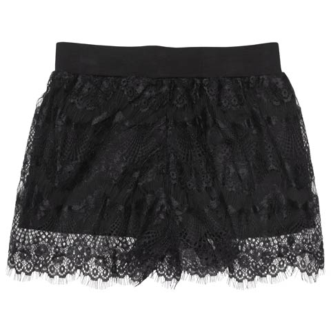 9/30再販!フリルレースペチパンツ(ブラック-M)