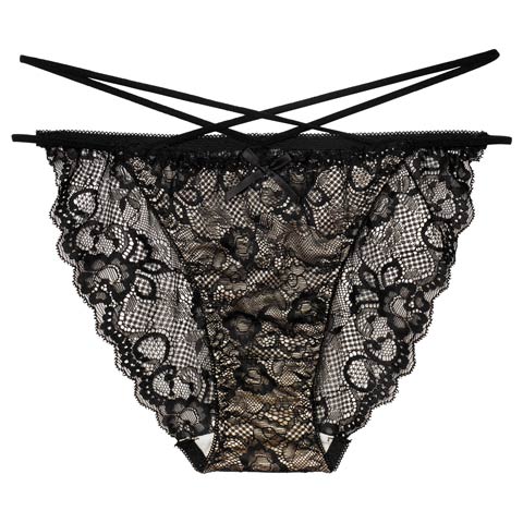 1/26新作!エターナルヌーディーレースバック透けフルバックショーツ単品[おそろいショーツ](ブラック-M)