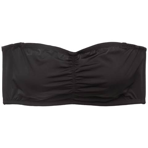 5/20新作!クールギャザーチューブブラジャー単品(ブラック-M)