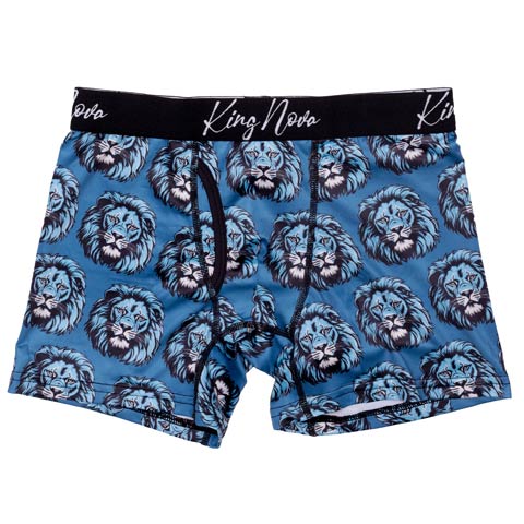 9/8新作!ブルーライオンプリント男性用ボクサーパンツ(ブルーライオン-M)