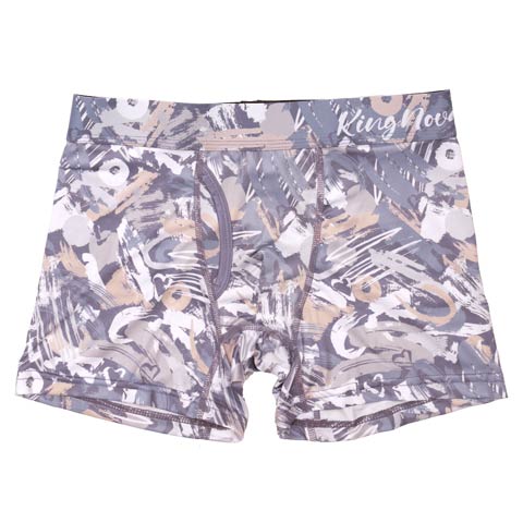 9/8新作!ペールグラフィティプリント男性用ボクサーパンツ(ラベンダーグラフティ-M)