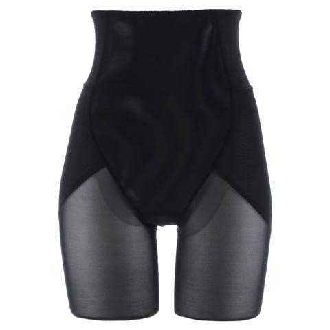 9/24新作!シンプルストレッチハイウエストくびれ補正ガードル単品(ブラック-M)