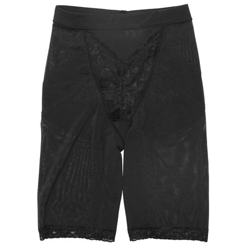 9/24新作!Ｖカットフラワーレース補正ガードル単品(ブラック-M)