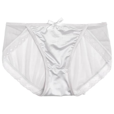 シアースカラップドットフルバックショーツ単品(グレー-M)