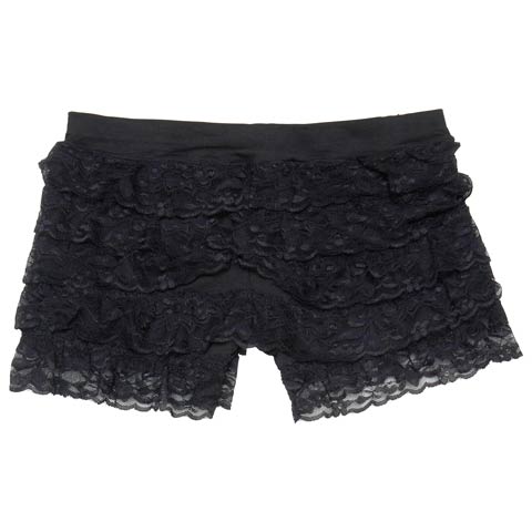 フェミニンレースインナーパンツ(ブラック-フリー)