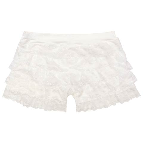 フェミニンレースインナーパンツ(ホワイト-フリー)