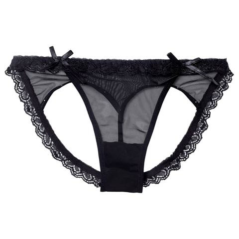 10/22新作!ハートバックオープンフルバックショーツ単品(ブラック-フリー)