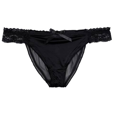 11/5新作!ノワールサテンレースフルバックショーツ単品(ブラック-フリー)