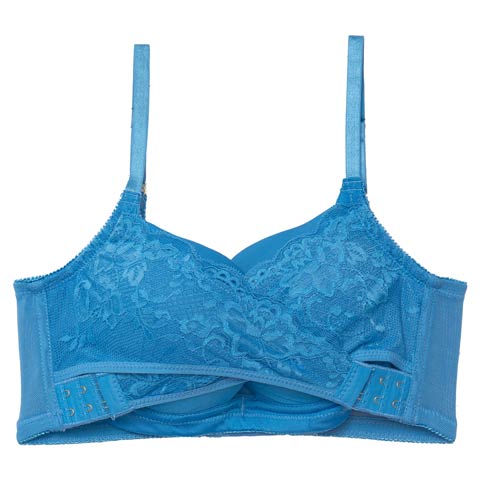 11/10新作!クロスアンダーベルト育乳ブラジャー単品(ブルー-A70)