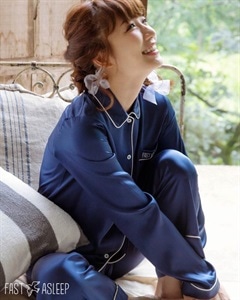 シルクパイピングパジャマSET