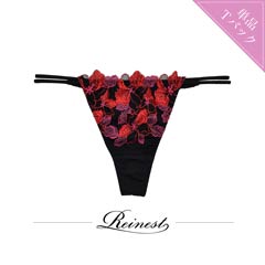 永尾まりや着用【Reinest】オーキッドエンブロイダリーバック透けTバックショーツ単品