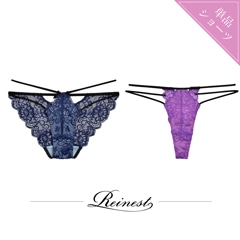 【Reinest】ディープコードデザインバック透け選べるショーツ[おそろいショーツ]