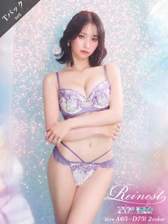 6/2新作!【Tバック】【Reinest】【永尾まりや着用】ミスティックローズブロッサムブラジャー&バック透けTバックショーツ[推し]