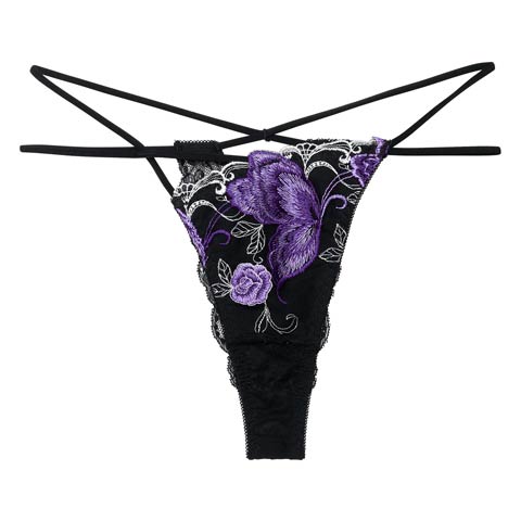 12/12新作!【Reinest】バタフリークロスアップバック透け選べるショーツ[おそろいショーツ](ブラック/Tバック-M)