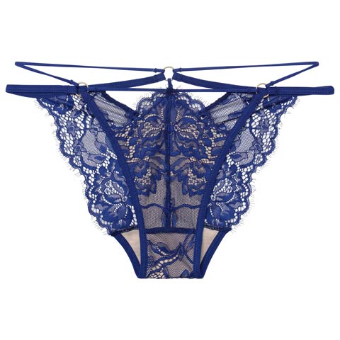 2/13新作!【Reinest】アグレアーブルレースコードバック透け選べるショーツ[おそろいショーツ](ブルー/フルバック-M)