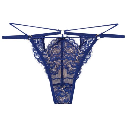 2/13新作!【Reinest】アグレアーブルレースコードバック透け選べるショーツ[おそろいショーツ](ブルー/Tバック-M)