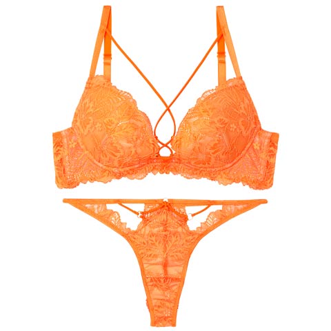 7/4新作!【Tバック】【Reinest】【永尾まりや着用】スピンドルレーシィカットブラジャー&バック透けTバックショーツ[推し](ビビットオレンジ-A65/ショーツM)