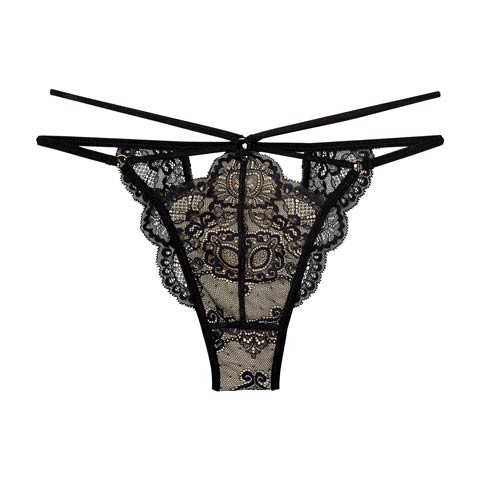 8/27新作!【Reinest】グラマラスホールレーシィバック透け選べるショーツ[おそろいショーツ](ブラック/Tバック-M)