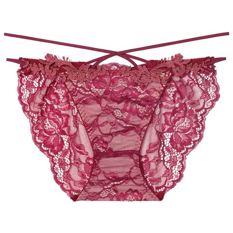 11/12新作!【Reinest】ロイヤルブルームレースバック透け選べるショーツ[おそろいショーツ](ボルドー/フルバック-M)