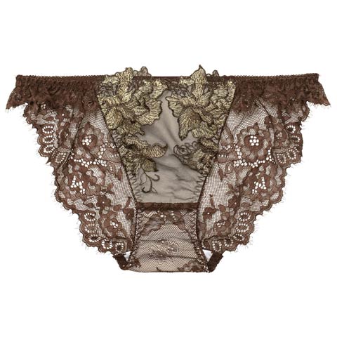 12/19新作!【Reinest】シャルムローズレースバック透け選べるショーツ[おそろいショーツ](ブラウン/フルバック-M)