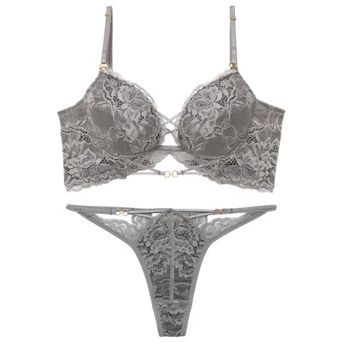 3/9新作!【Tバック】【Reinest】アリュールノクターンレース背中魅せブラジャー＆バック透けTバックショーツ[推し](グレー-A65/ショーツM)