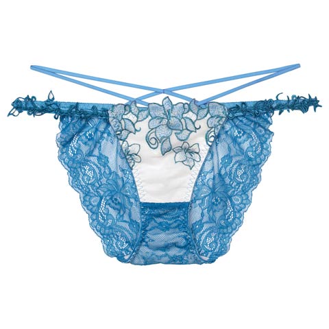 8/13新作!【Reinest】エトワールアマリリスバック透け選べるショーツ[おそろいショーツ](ブルー/フルバック-M)