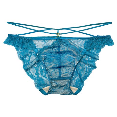 2/4新作!【Reinest】センシュアルレーシィコードバック透け選べるショーツ[おそろいショーツ](ピーコックブルー/フルバック-M)