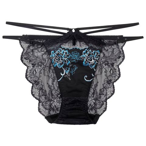 4/27新作!【Reinest】グラマラスフルールコードバック透け選べるショーツ[おそろいショーツ](ブラック/フルバック-M)