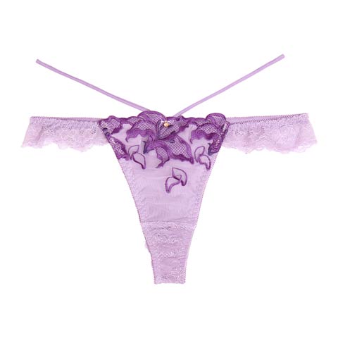 【Reinest】ノクターンブルームリリーバック透け選べるショーツ[おそろいショーツ](パープル/Tバック-M)