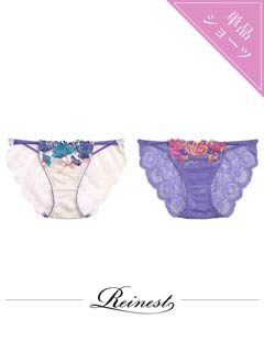 【Reinest】シュエットグラデーションフラワーバック透けフルバックショーツ単品[おそろいショーツ]