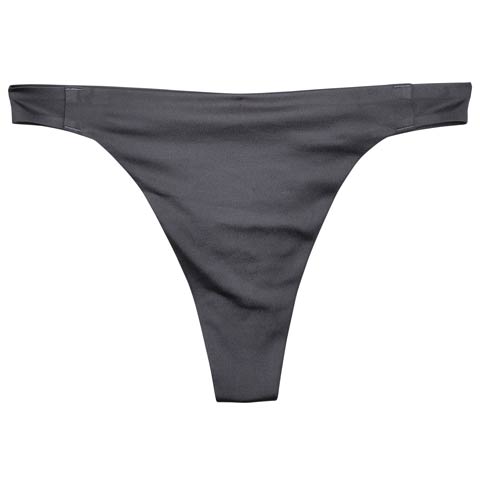 2/18新作!【Tバック】シームレス単品Tバックショーツ(グレー-M)