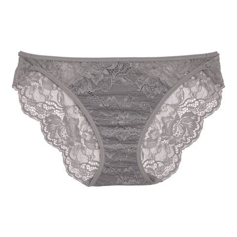 2/18新作!スフレ単品フルバックショーツ(グレー-M)