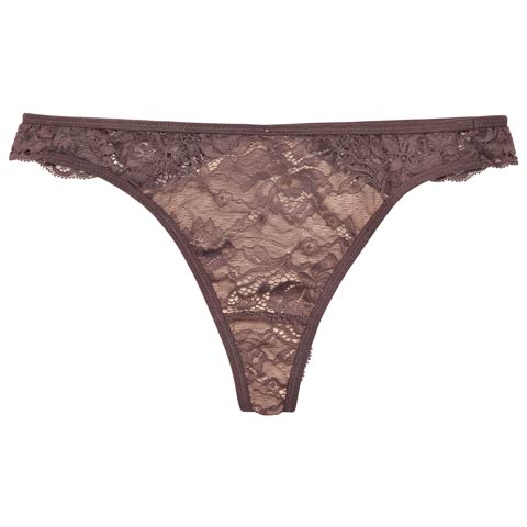 2/18新作!【Tバック】スフレ単品Tバックショーツ(ブラウン-M)