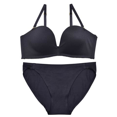 【Re；by Reinest】【GHサイズ】DIVA BRA series Seamless /シームレスブラ＆ショーツ[推し][人気](ブラック-G65/ショーツL)