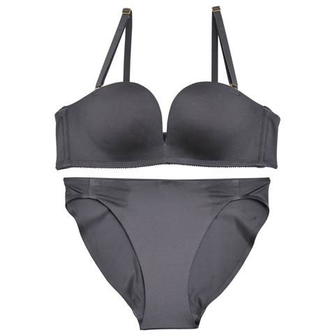 【Re；by Reinest】【GHサイズ】DIVA BRA series Seamless /シームレスブラ＆ショーツ[推し][人気](グレー-G65/ショーツL)