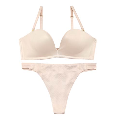 【Re；by Reinest】【A-Fサイズ】DIVA BRA series Seamless /シームレスブラ＆Tバックショーツ[推し][人気](ヌード-A65/ショーツL)