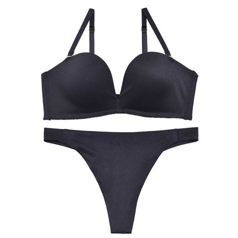 【Re；by Reinest】【A-Fサイズ】DIVA BRA series Seamless /シームレスブラ＆Tバックショーツ[推し][人気](ブラック-A65/ショーツL)