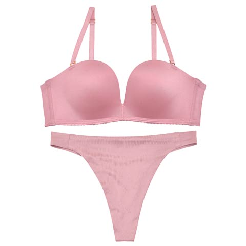 【Re；by Reinest】【GHサイズ】DIVA BRA series Seamless /シームレスブラ＆Tバックショーツ[推し][人気](ディープピンク-G65/ショーツL)