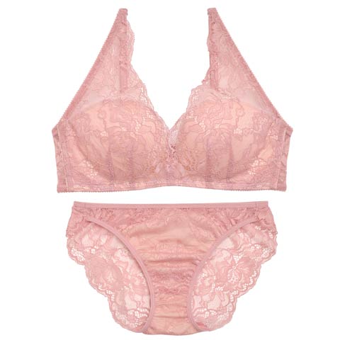 【Re；by Reinest】【A-Fサイズ】DIVA BRA series 24h Souffle /24h スフレブラジャー＆バック透けフルバックショーツ[推し][人気](ディープピンク-A65/ショーツL)