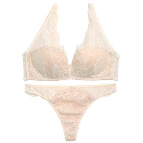 【Re；by Reinest】【GHサイズ】DIVA BRA series 24h Souffle /24h スフレブラジャー＆バック透けTバックショーツ[推し](オフホワイト-G65/ショーツL)