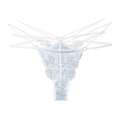 12/1新作!【Reinest】エレガントジュエルレースバック透け選べるショーツ[おそろいショーツ](ホワイト/Tバック-M)