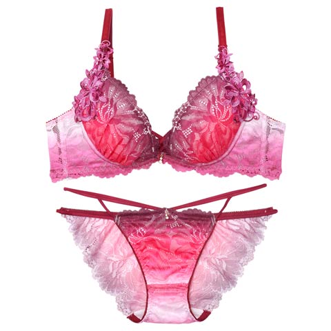 9/5新作!【Reinest】【永尾まりや着用】ブライトマーメイドフラワーブラジャー&バック透けフルバックショーツ[推し](サンライズ-A65/ショーツM)