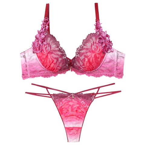 9/5新作!【Tバック】【Reinest】【永尾まりや着用】ブライトマーメイドフラワーブラジャー&バック透けTバックショーツ[推し](サンライズ-A65/ショーツM)