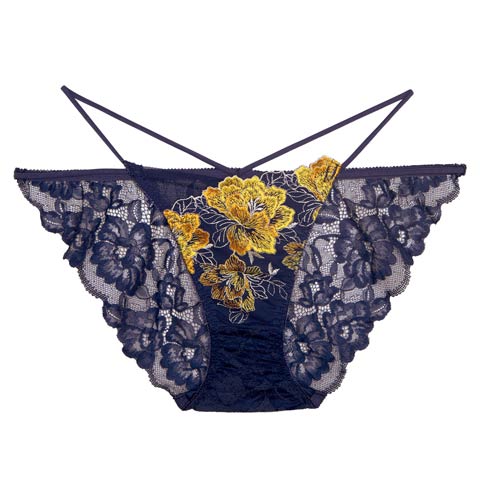 8/22新作!【Reinest】シャルムピオニーブルームバック透け選べるショーツ[おそろいショーツ](ネイビー/フルバック-M)